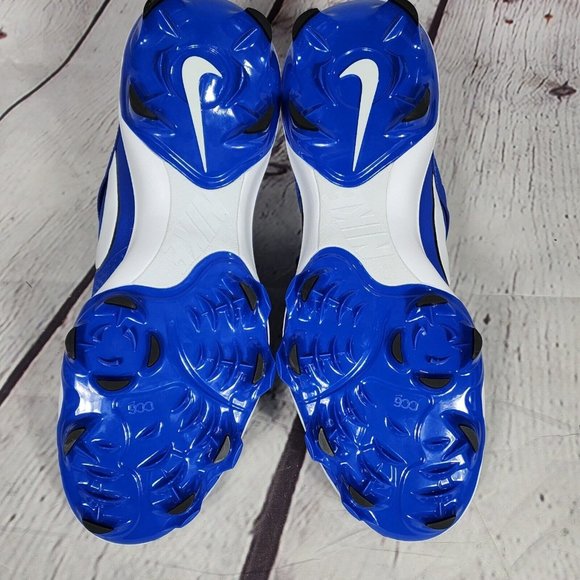 Nike Men's Force Trout 7 Pro Mcs Cleats Size 12 Blue White - Picture 8 of 9